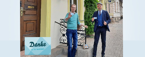 Sagen Sie treuen Kunden "danke". Sagen Sie treuen Kunden "danke".