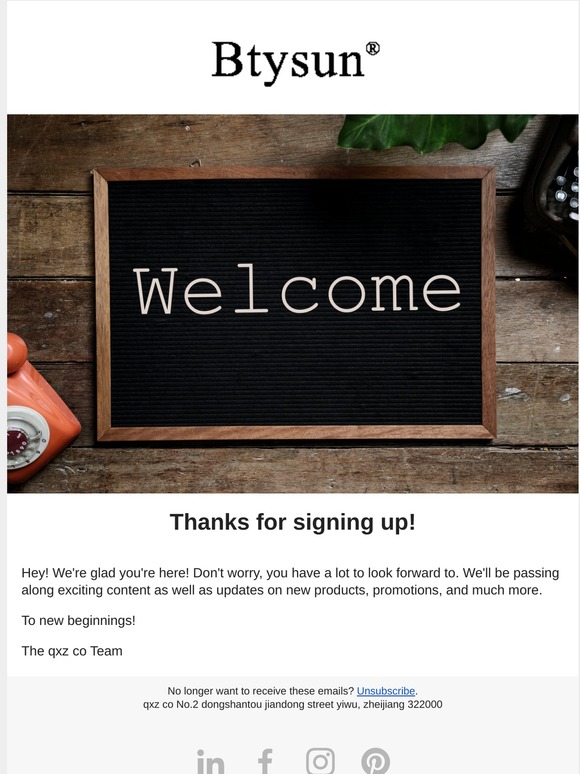 Thanks for signing up!