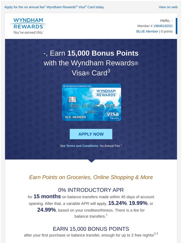 Reminder: Earn 15,000 Bonus Points Now for up to 2 Free Nights Later