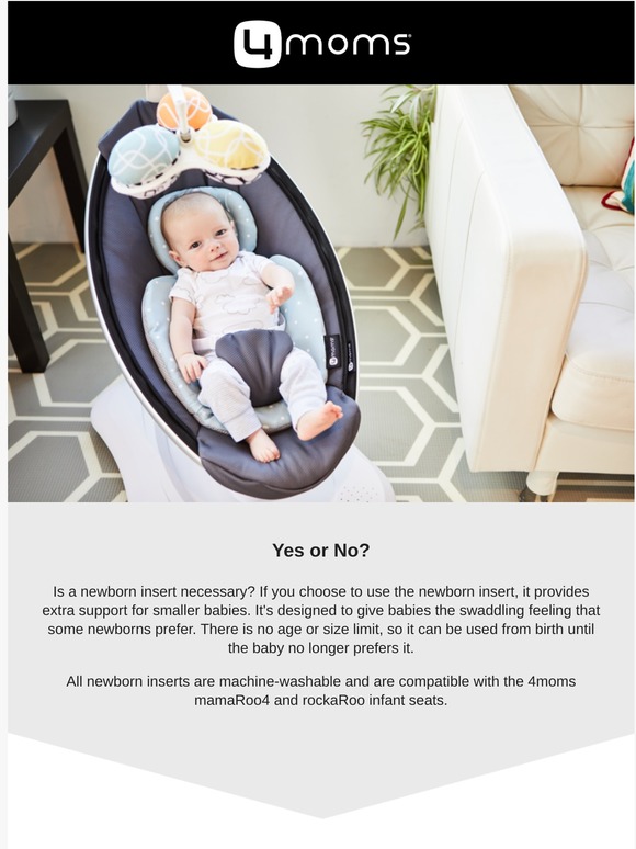 4moms Is a newborn insert necessary? Milled