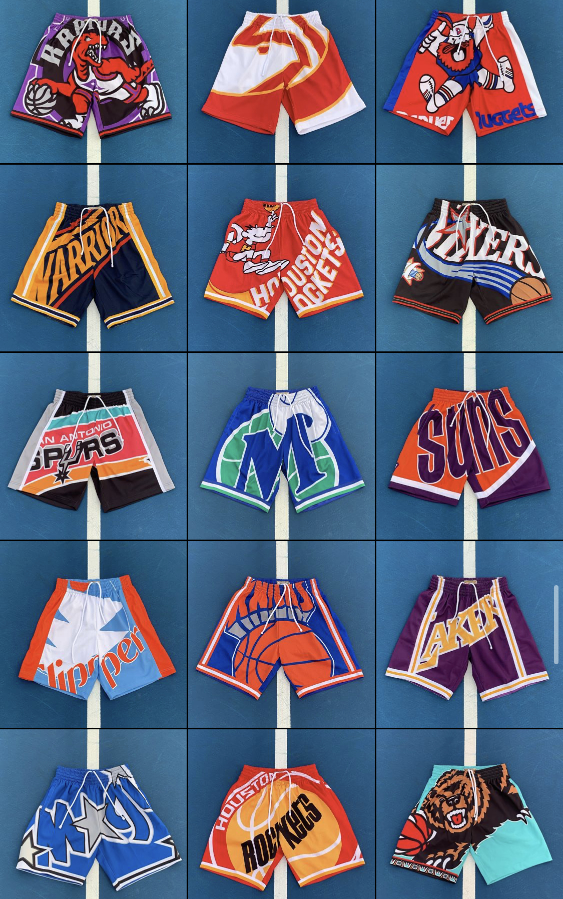 hardwood classic shorts