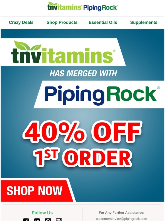 Shop Now! 40% off your 1st order