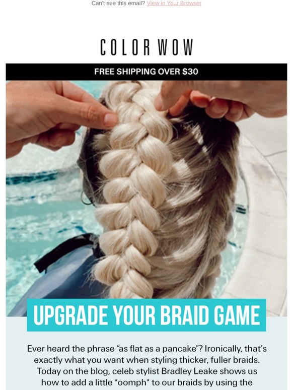 Color Wow Here's the 🔑 to thicker, fuller braids Milled