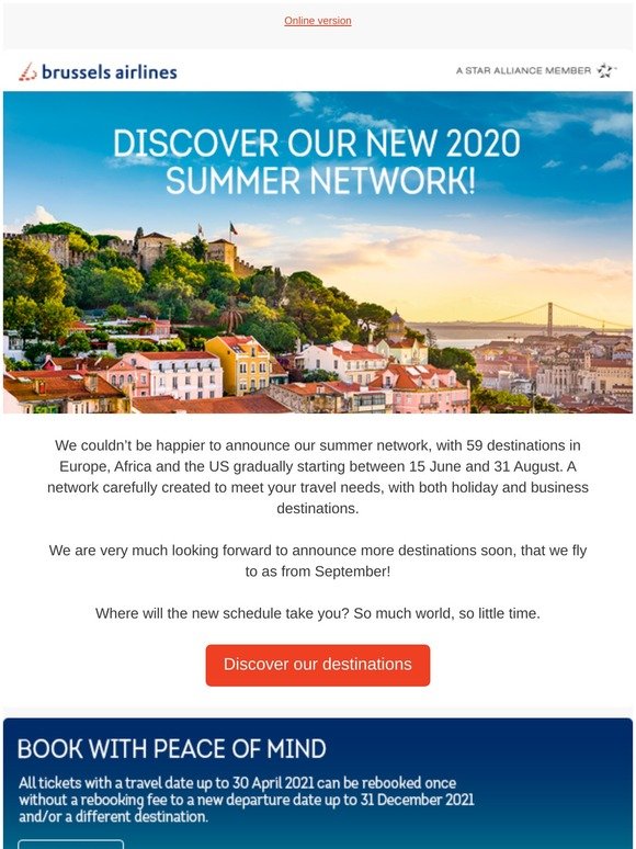 Discover our new 2020 summer network!