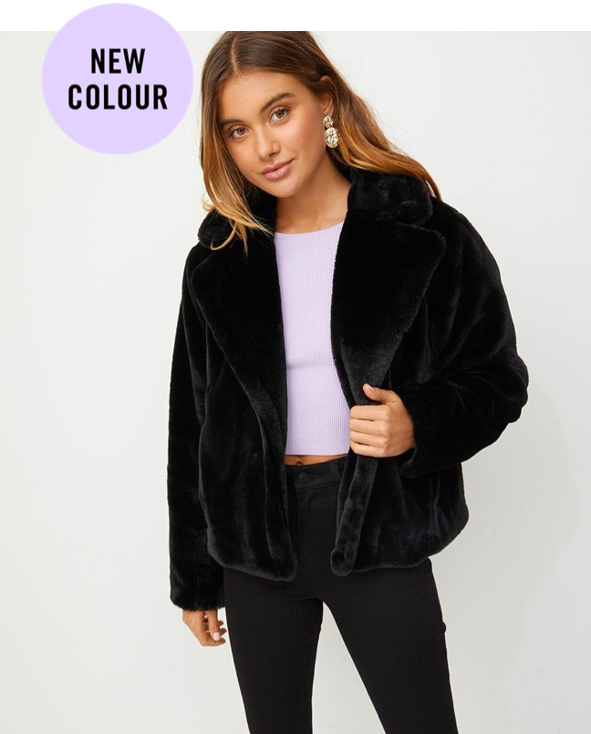 sportsgirl shearling jacket