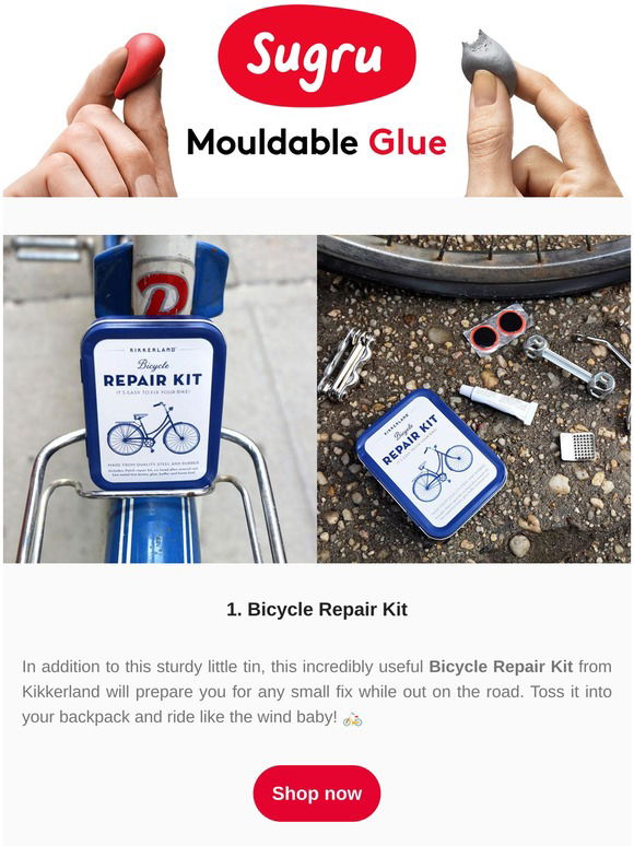 kikkerland bicycle repair kit