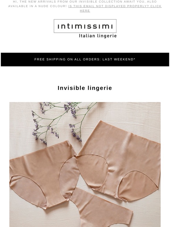 Intimissimi Invisible Our Must Have In A Nude Colour Invisible Under Any Garment Milled