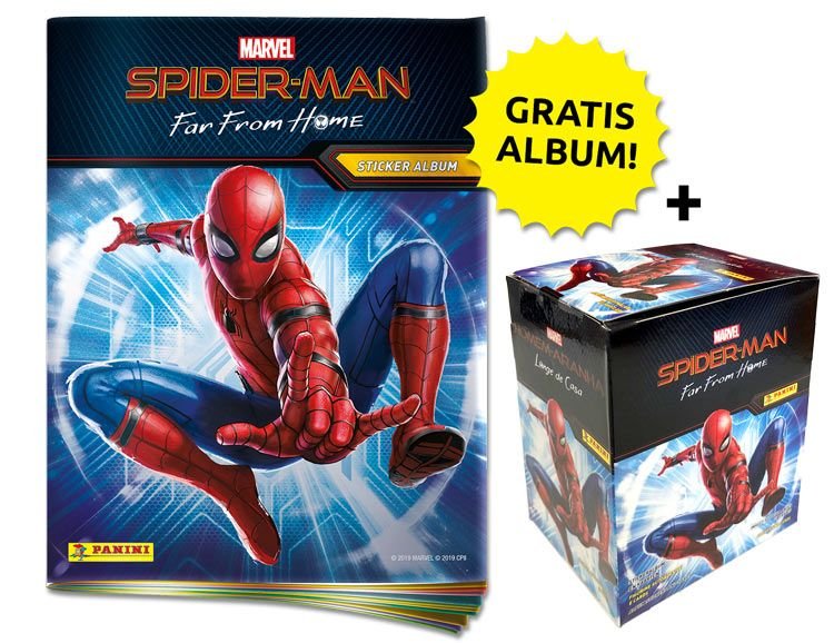 72 Tüten Panini Spider-Man Far From Home Sticker  2 x Display 
