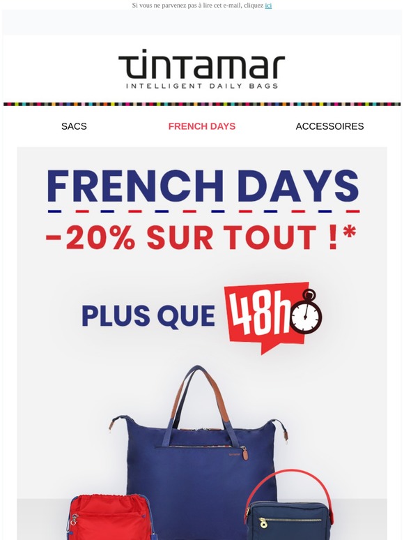 FRENCH DAYS ⏰ Plus que 48H pour profiter de -20% sur TOUT !