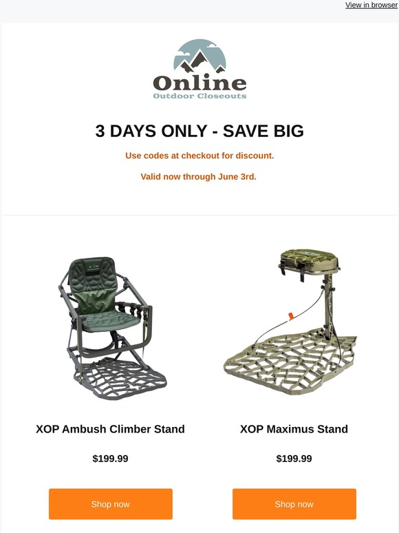 3 day Sale - Save Big!