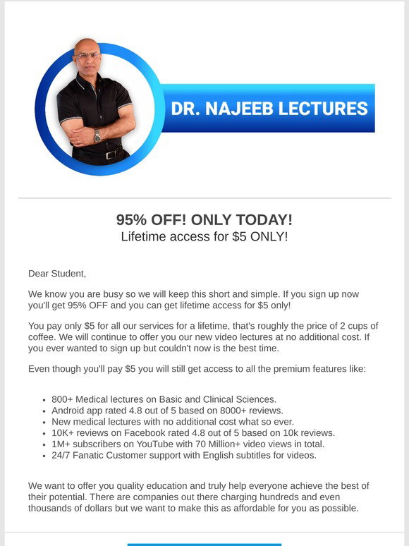 dr najeeb lectures on daily motion