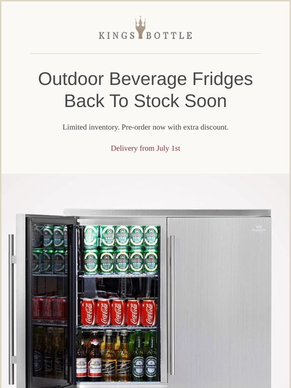 Outdoor Beverage Coolers Back to Stock Soon