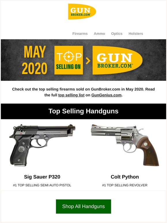 Announcing Top Selling Guns for May 2020