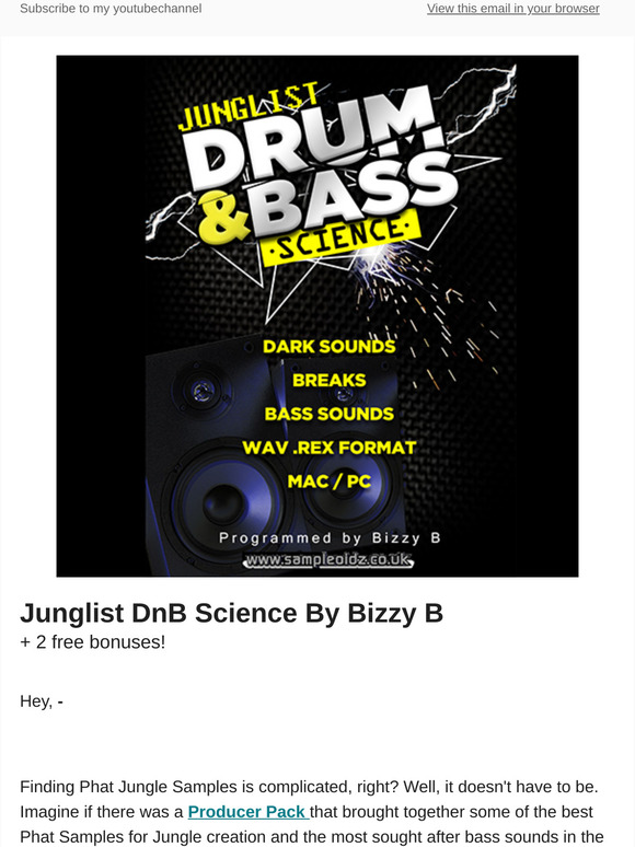 Junglist DnB Producer Pack - Special offer - I MUST BE MAD