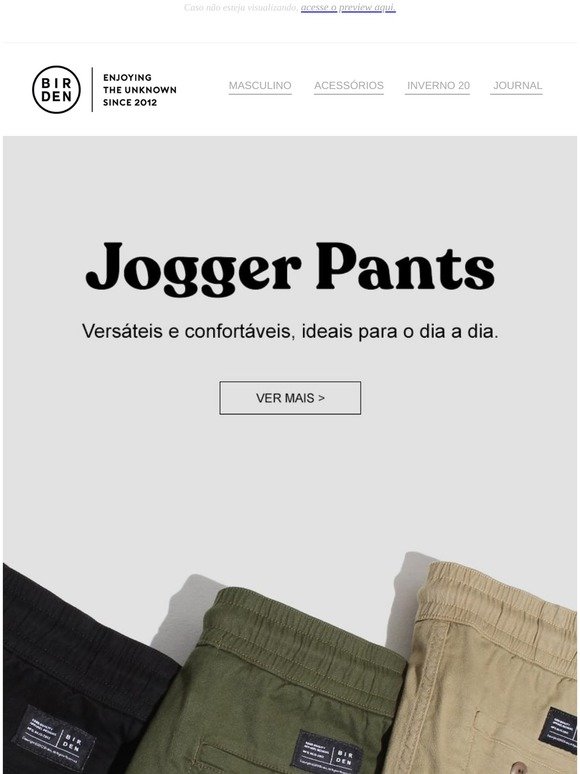 Birden Jogger Pants | Ideais para o dia a dia
