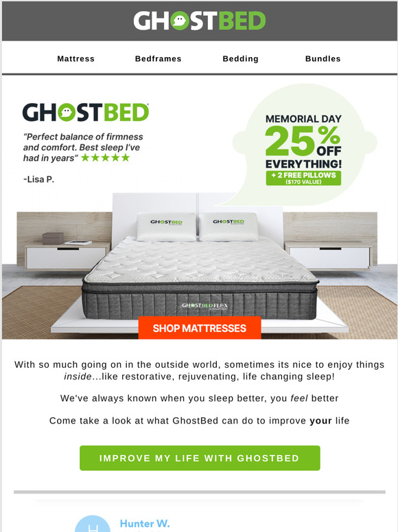 GhostBed What to do Wednesday Upgrade Your Sleep 💤 Milled