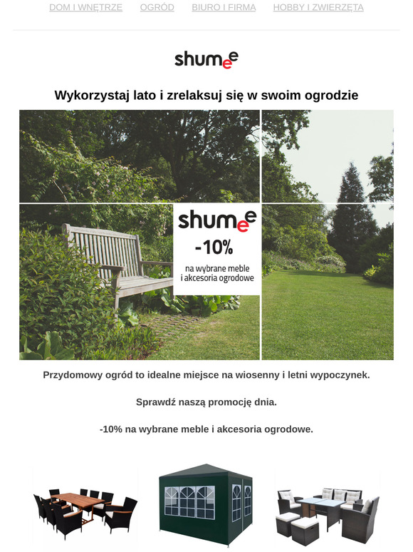 🏡Miejsce do wypoczynku zmieści się w każdym ogrodzie 