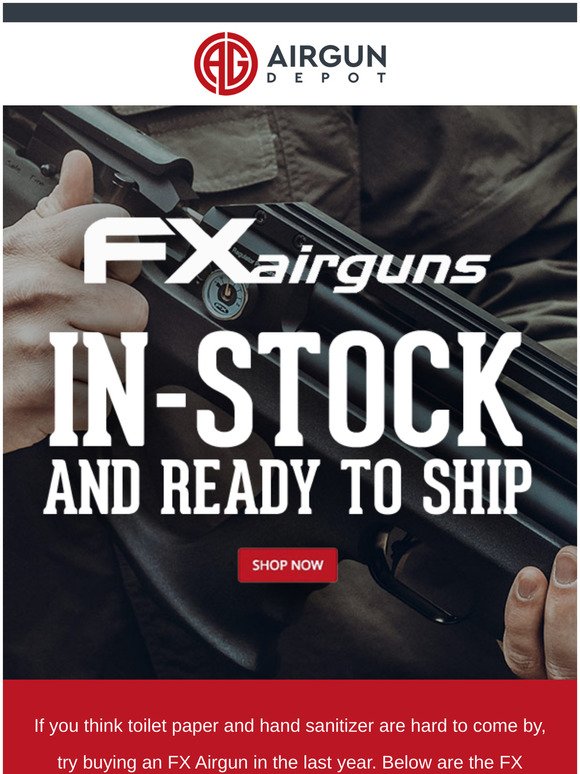 Airgun Depot FX IN STOCK!! Milled