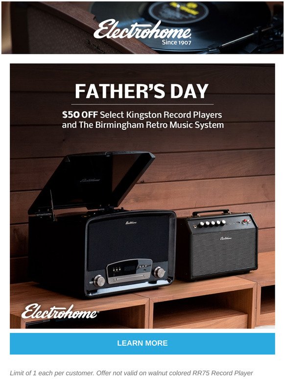 Father's Day - $50 Off Retro Music Systems