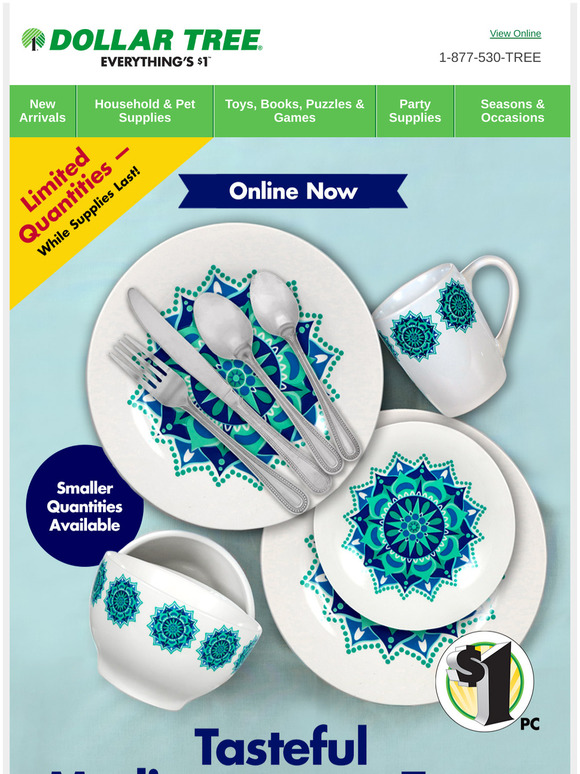 Dollar Tree Shop Our New Dinnerware Collection! Milled