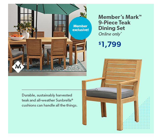 members mark 9 piece dining set