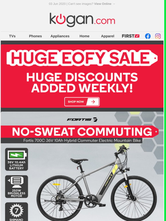 HUGE $400 OFF Electric Mountain Bike 
