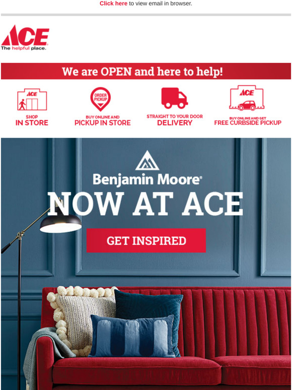 Ace Hardware Benjamin Moore Paint Now at Ace! Milled