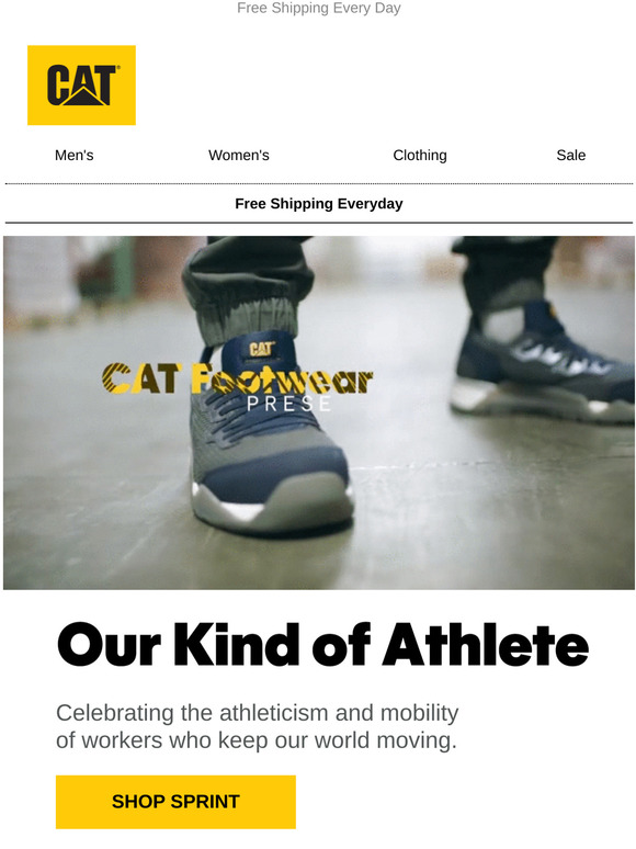 Cat Footwear Meet Sprint The Athletic Alloy Toe Sneaker Milled