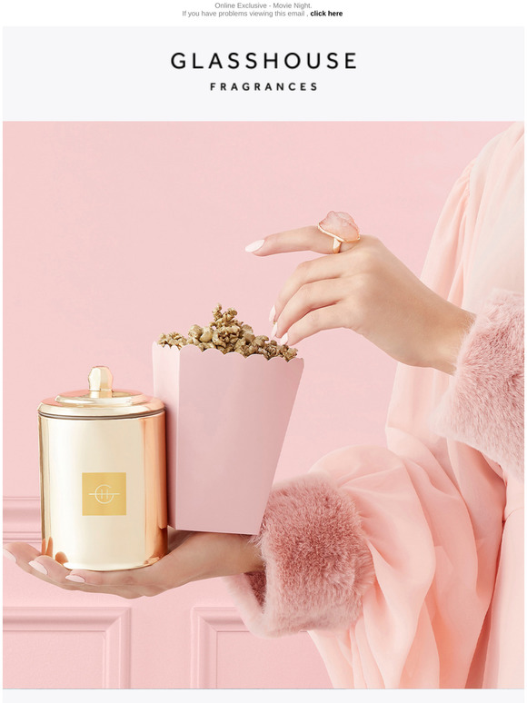 Glasshouse Fragrances Limited Edition Caramel Popcorn & Choc Tops