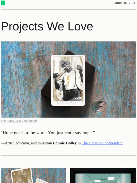 Projects We Love: The Black Gold Lenormand