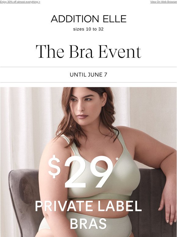 It's on! $29 bras until 6/7