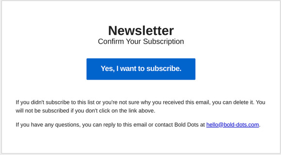 Confirm Your Subscription