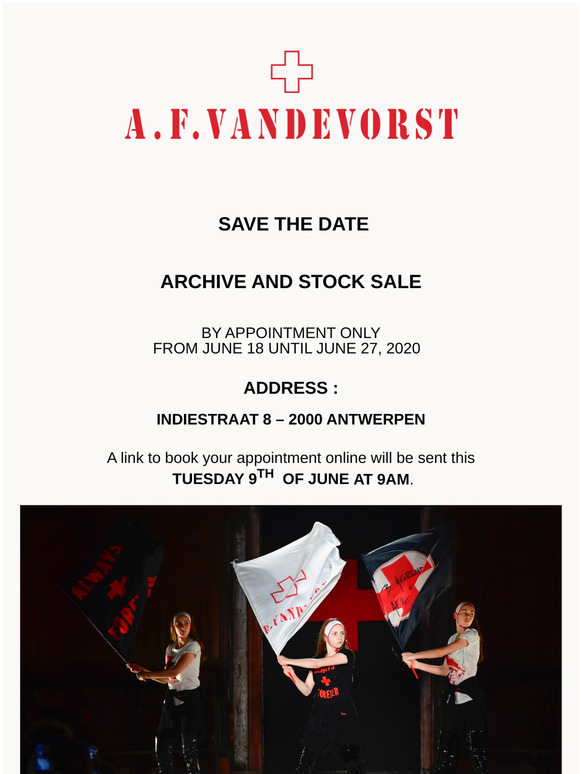 A.F. Vandevorst: CORRECT SAVE THE DATE ARCHIVE AND