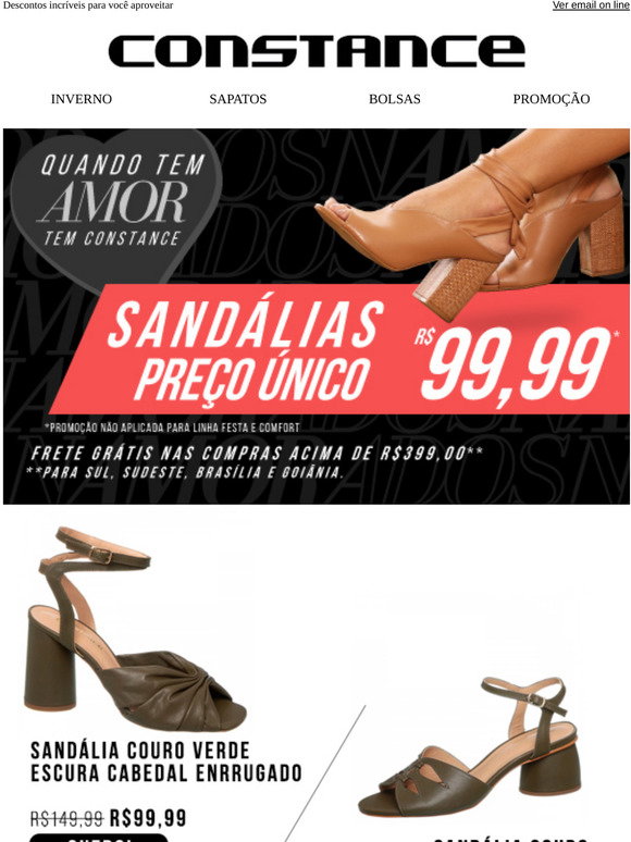 Sandália Dourada Tiras Finas | Constance - Sapatos \u0026 Acessórios
