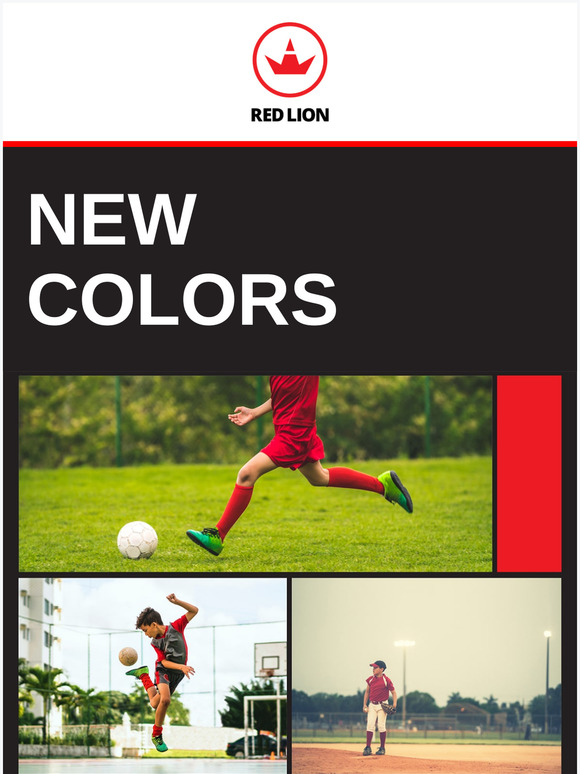 All new colors - Getting you back to the sports you love!