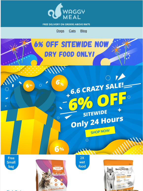 6.6 Crazy Offers On All Pets Dry Food!😻