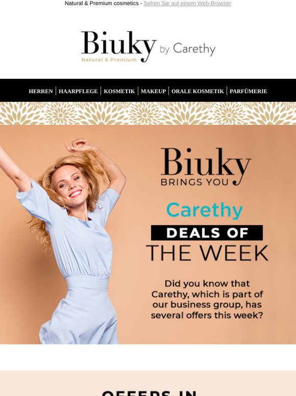 Discounts of up to 60% at Carethy