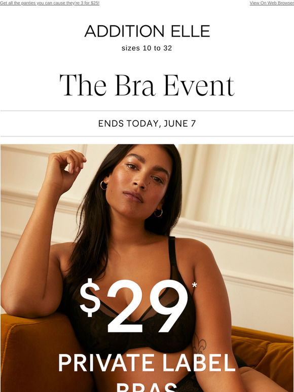 AdditionElle.com: Un-bra-lievable! 30% off Ashley Graham lingerie