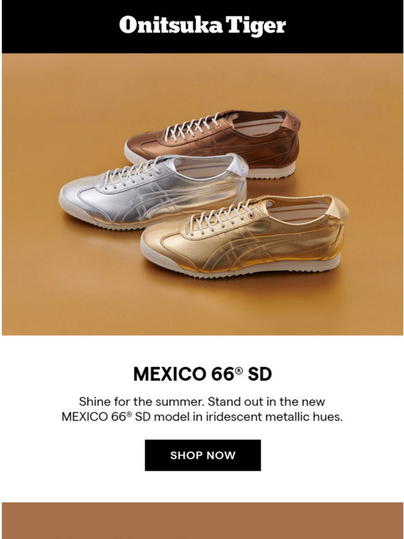 Onitsuka Tiger Dazzle In Metallic Mexico 66 Sd Milled