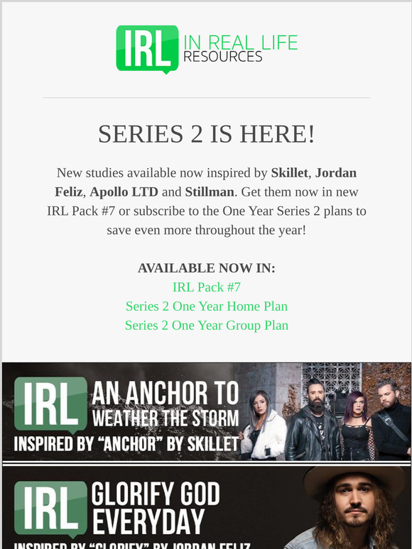 Series 2 Is Here - New Studies Inspired By Skillet, Jordan Feliz and More!