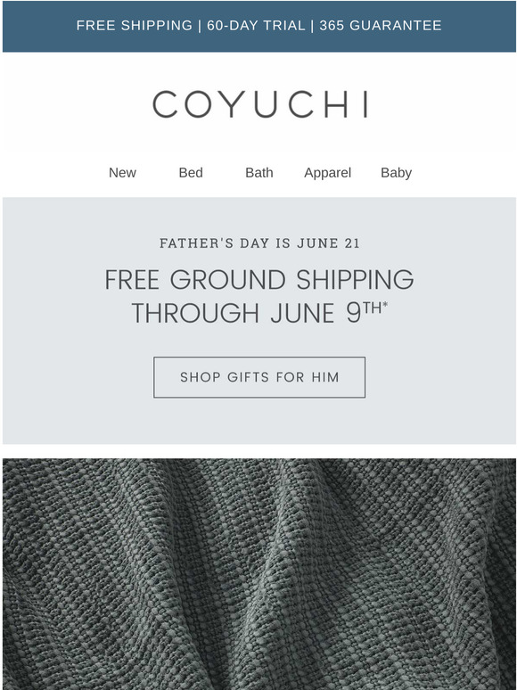 Coyuchi One Blanket Two Looks + Free shipping ends tomorrow Milled