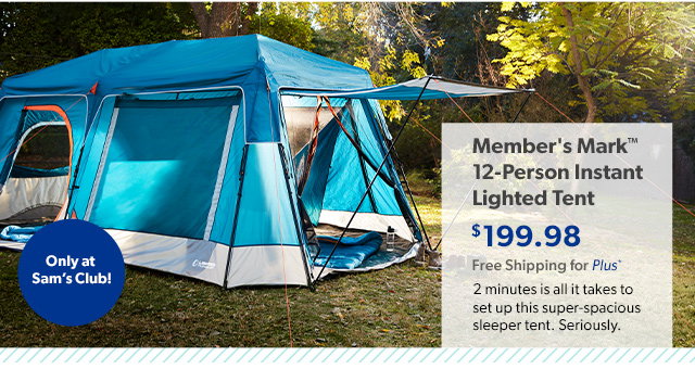 Sam's Club: Family campout, backyard 