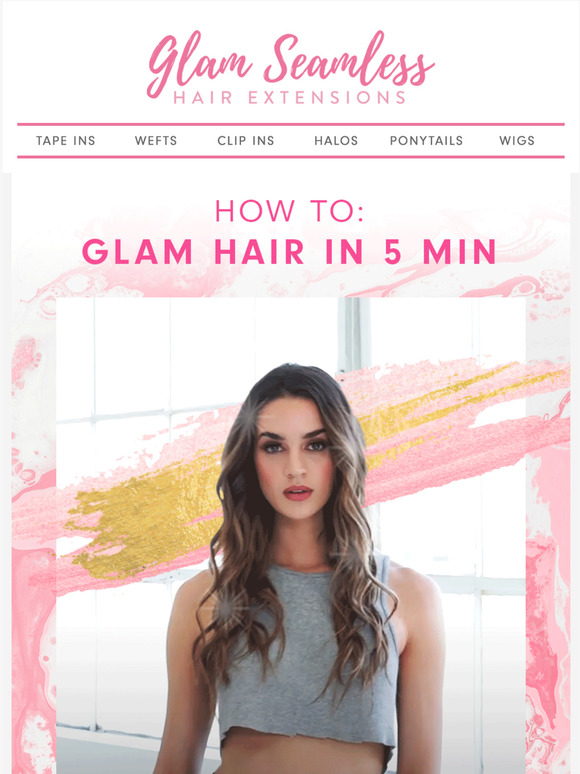 glam seamless u part wig