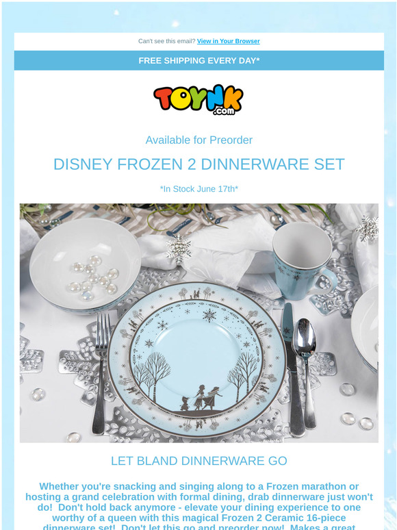 frozen 2 dinnerware set