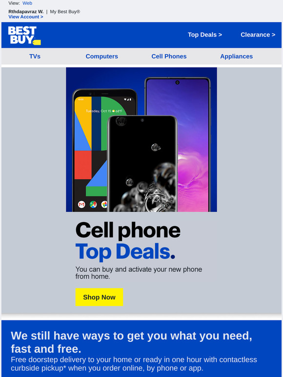 Best Buy Upgrade your device at Best Buy you should see any of these