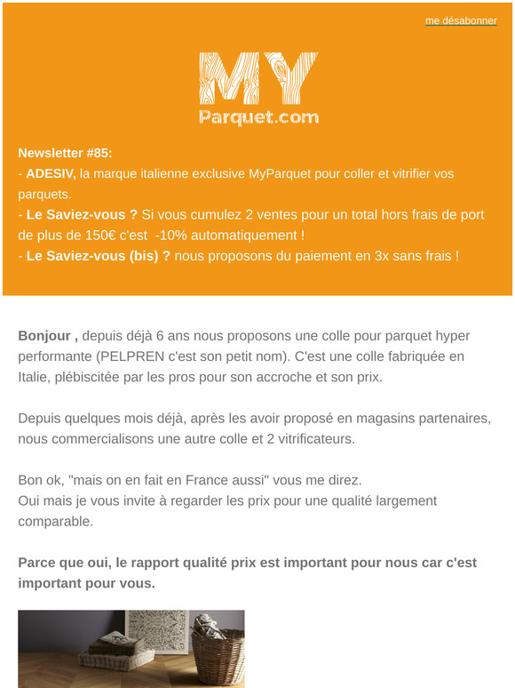 La classe à l'italienne pour votre parquet