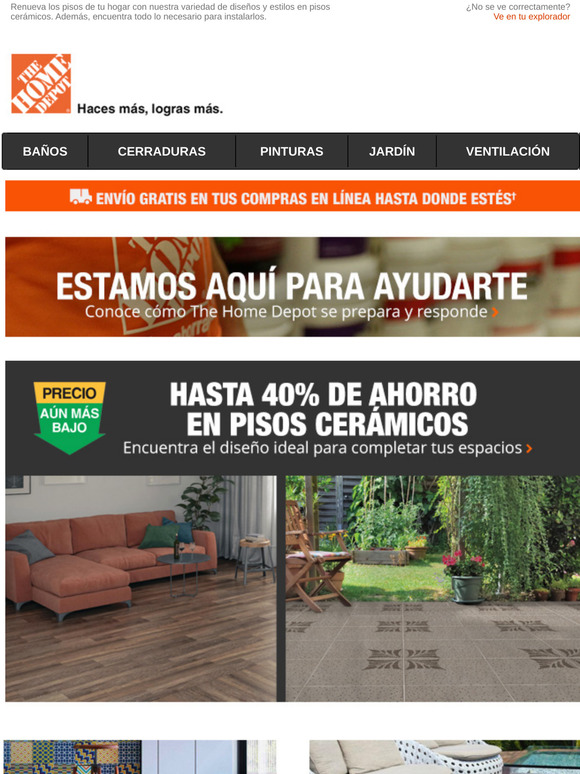 Home depot pisos cer micos con hasta 40 de ahorro milled