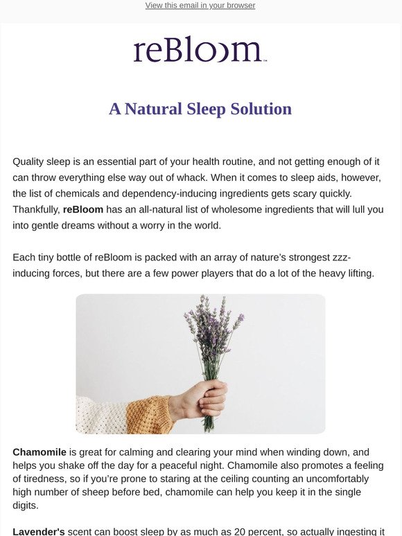 The natural sleep solution you've been waiting for