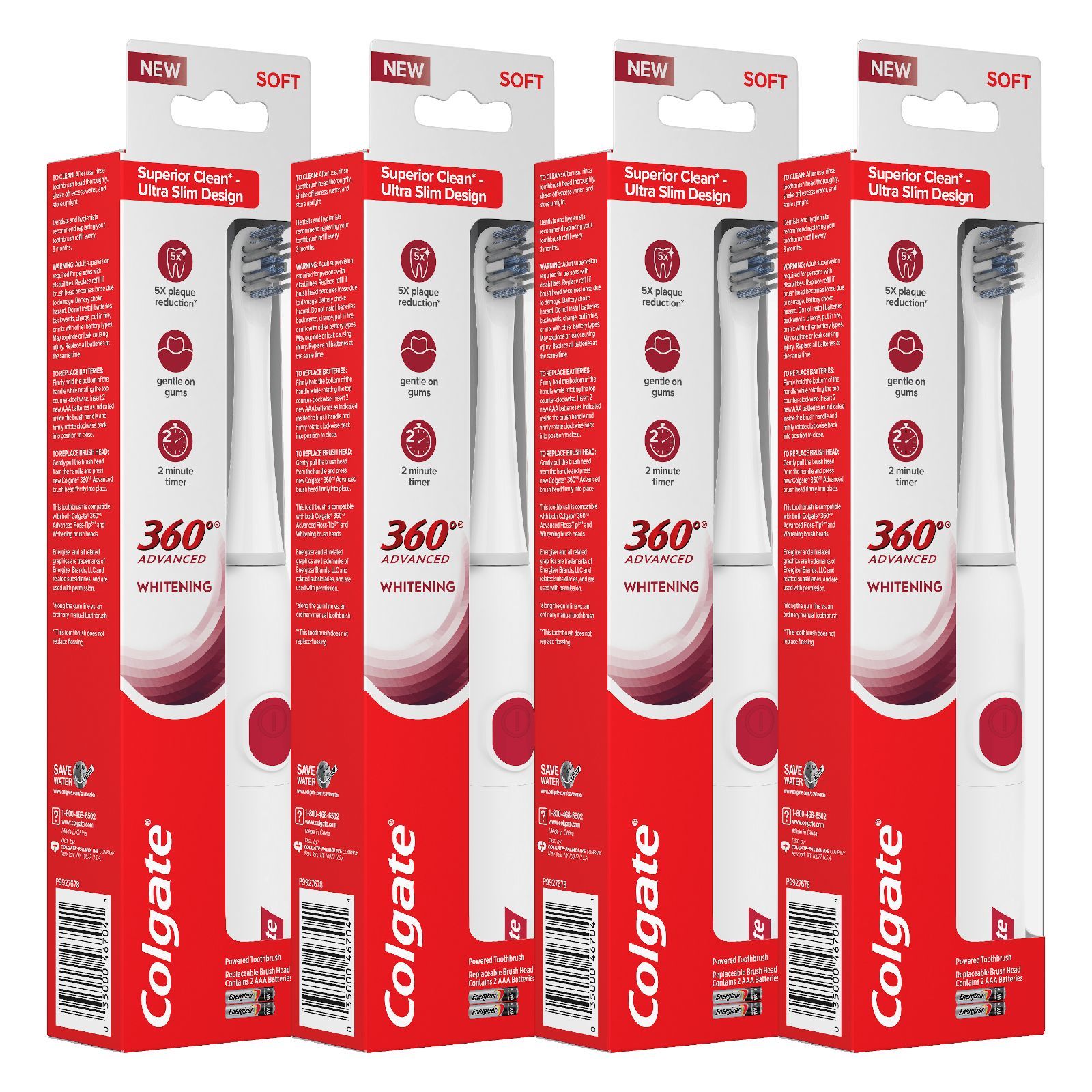 colgate 360 advanced whitening battery toothbrush replacement head