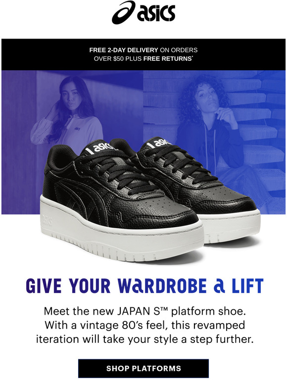 asics platform sneakers